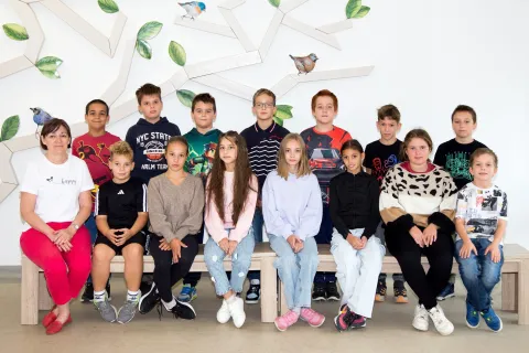 4.B osztály tablóképe